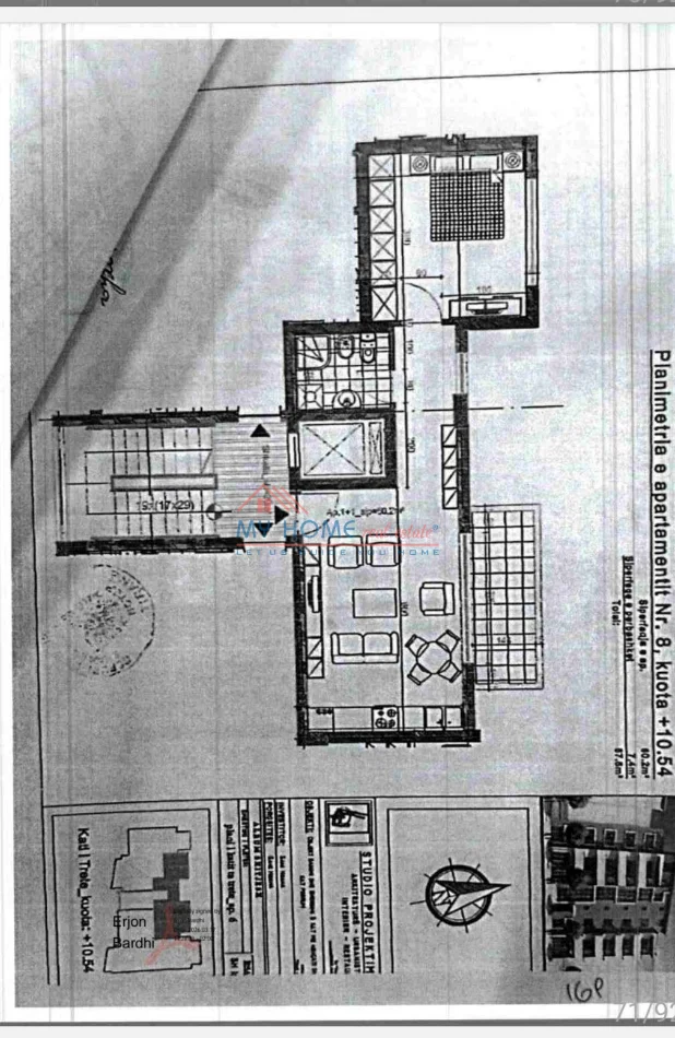 Tirane, shitet apartament 1+1+Ballkon Kati 5, 68 m² 148.000 € (Rruga Rrapo Hekali)