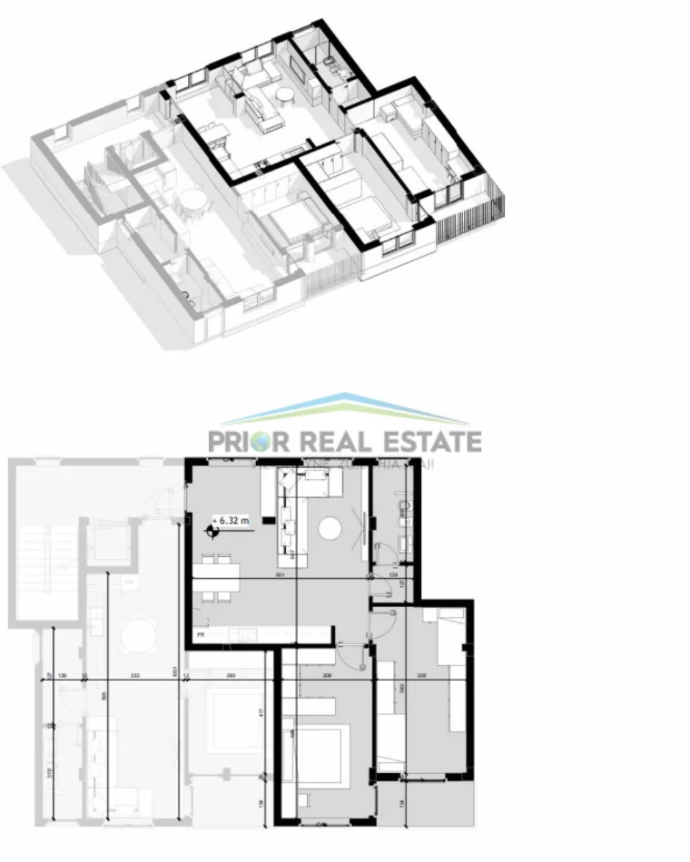 Tirane, shitet apartament 2+1, Kati 3, 110 m² 240.000 € ,Liqeni i Farkës