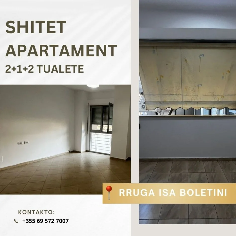 Tirane, shitet apartament 2+1+Ballkon Kati 1, 96 m² (ISA BOLETINI)