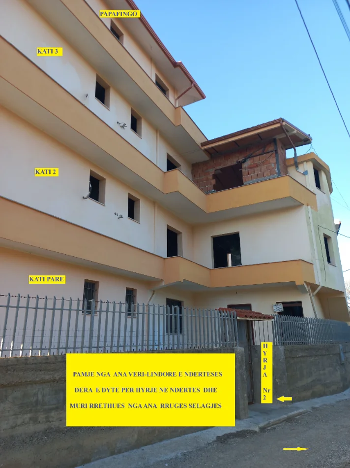 Durrës-Plazh-Plepa-Shkallnur,Shitet:Ndërtes 3-kate+papafingo+1 nëntokë,me 920m² ndërtim, mundësi për 9-familje,Cmim 690'000€, 650m Plazhi-Kavalishencë