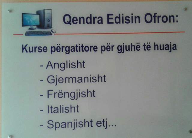 Tirane, OFERTE 8 SEANCA FALAS   Kurse Gjuhesh  Anglisht,Gjermanisht,Frengjisht, Italisht,etj