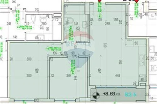 Shitet apartament 2+1 ne Kompleksin Porcelan