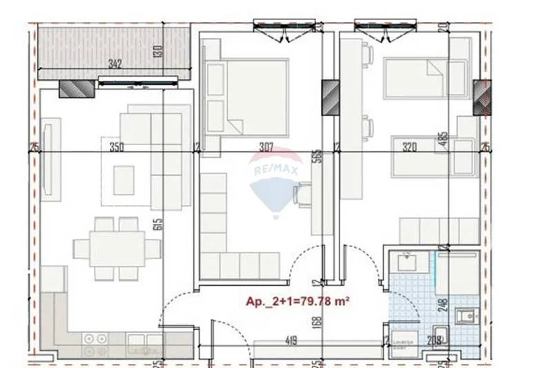 Tirane, shes apartament , 92 m² 105.900 € 
