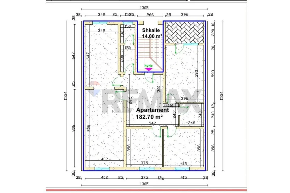 Tirane, shitet apartament , 182 m² 365.400 € 