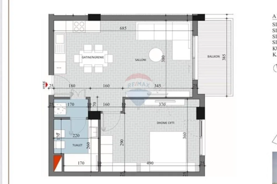 Tirane, shitet apartament , 75 m² 90.000 € 