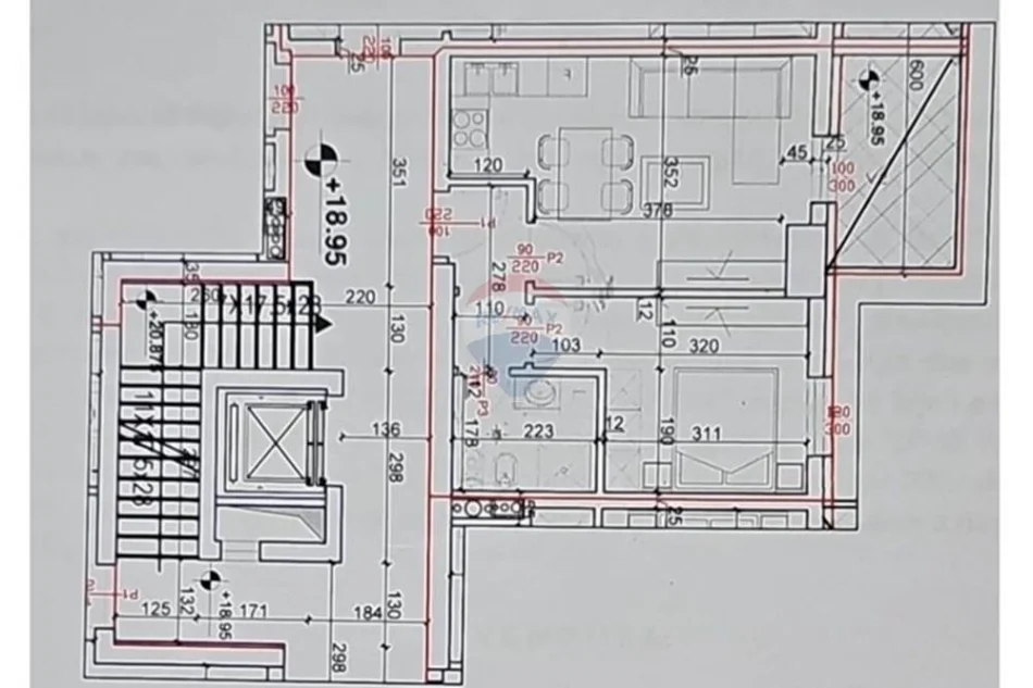 Tirane, shitet apartament , 56 m² 104.500 € 