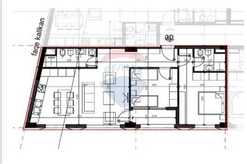 Tirane, shitet apartament 2+1 Kati 6, 105 m² 147,000 € (Rruga Jordan Misja - Treni - Bulevardi i Ri, Albania)