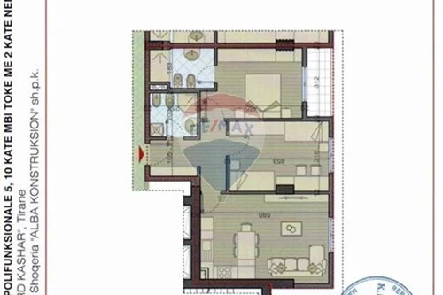 Tirane, shitet apartament 2+1 Kati 5, 93 m² 115.000 € (ASTIR)