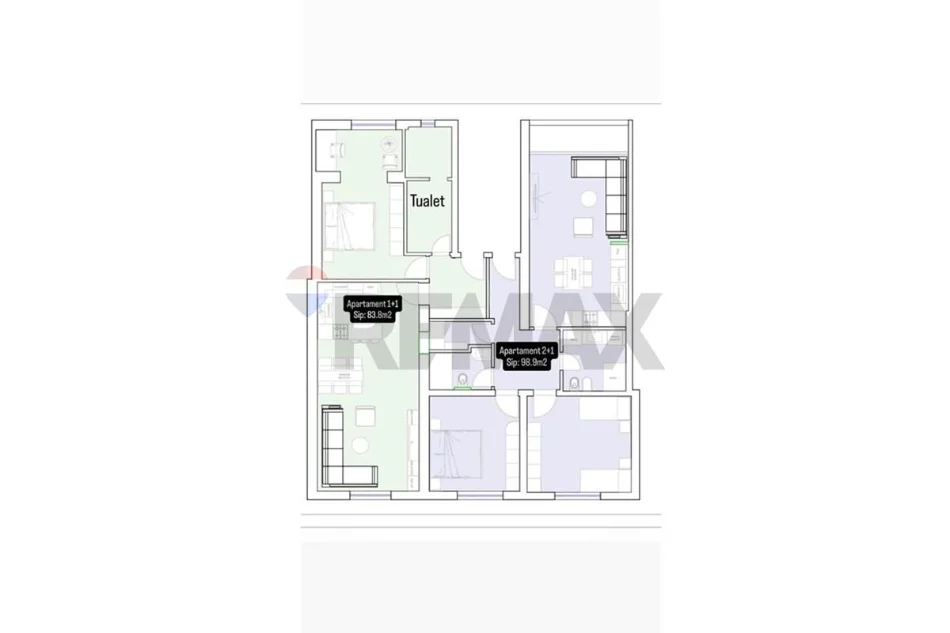 Tirane, shitet apartament , 182 m² 365.400 € 