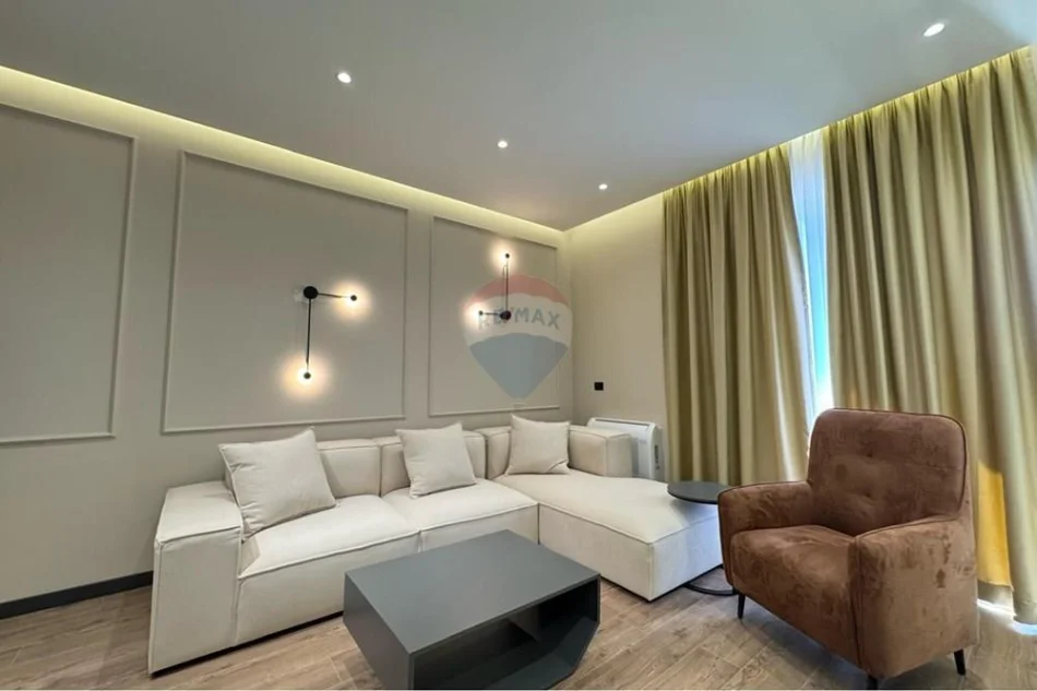 Tirane, jepet me qera apartament 1+1+Ballkon , 73 m² 950 € (Kompleksi Delijorgji)