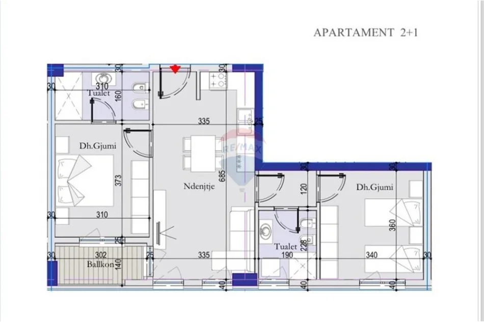 Tirane, shitet apartament , 83 m² 123.100 € 