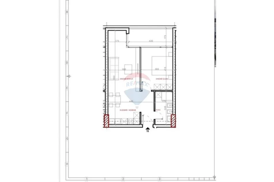 Tirane, shitet apartament 1+1 Kati 7, 63 m² 90.600 € 
