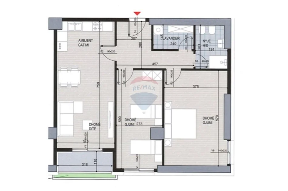 Tirane, shitet apartament , 124 m² (Ish Fusha e Aviacionit)
