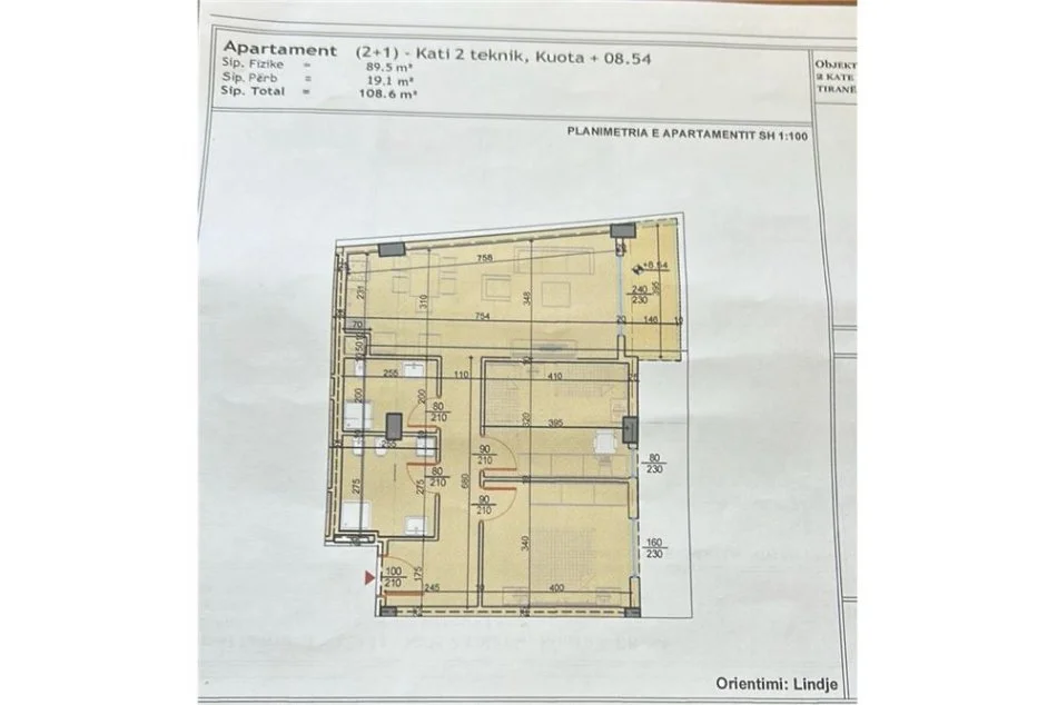 Shitet Apartament 2+1 ne Astir, Rruga Teodor Keko