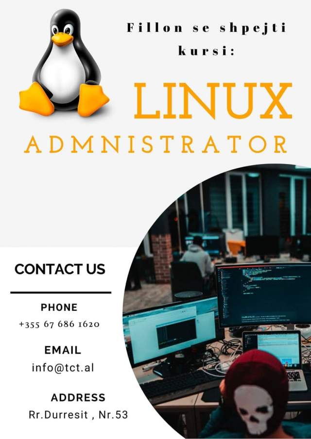 Linux Server Administration  ONLINE LIVE - Tirana Center of Technology