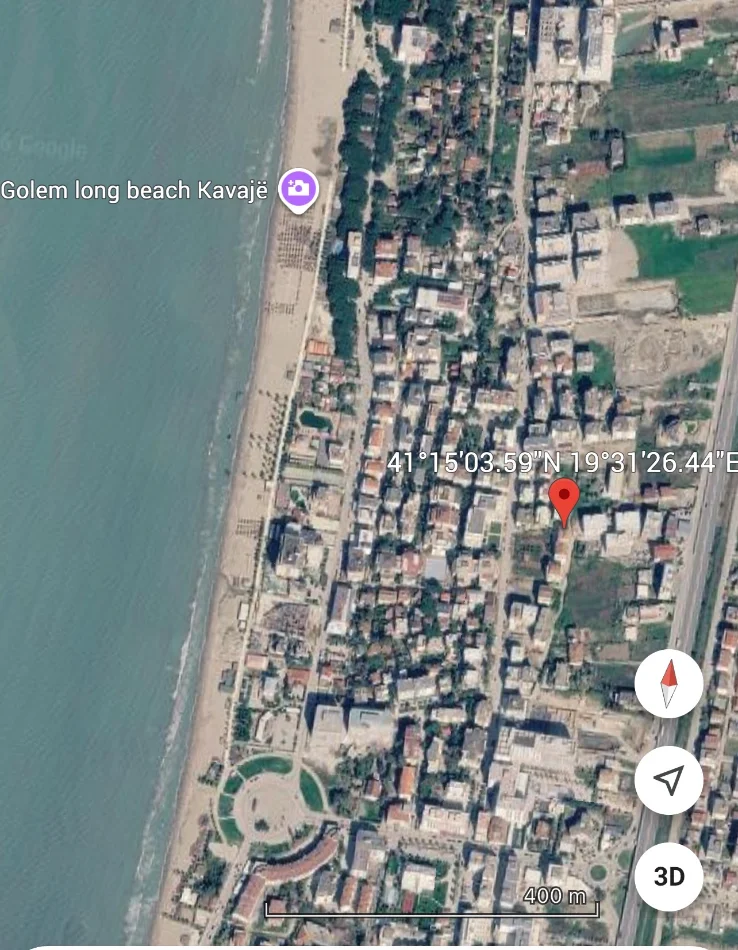 Golem - Kavaje, Apartament 2+1+Verandë, siperfaqe totale - 112 m², 99.000 € (Mali i Robit)