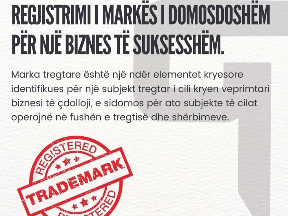 Shqiperi, ofroj Regjistrimin e Markës Tregtare