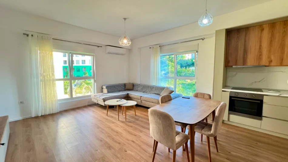 Me Qera: 2+1+2wc 📍Ali Demi (Rez.Kaimi) - Sp.110m² - Orientim:Jug🌞 - 470€/Muaj - Kt.4 ||  Rezidence e Re