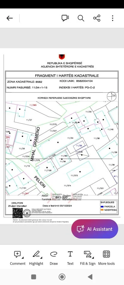 Pogradec, shes apartament 1+1+Aneks+Ballkon Kati 5, 65 m² (Gani Homcani)