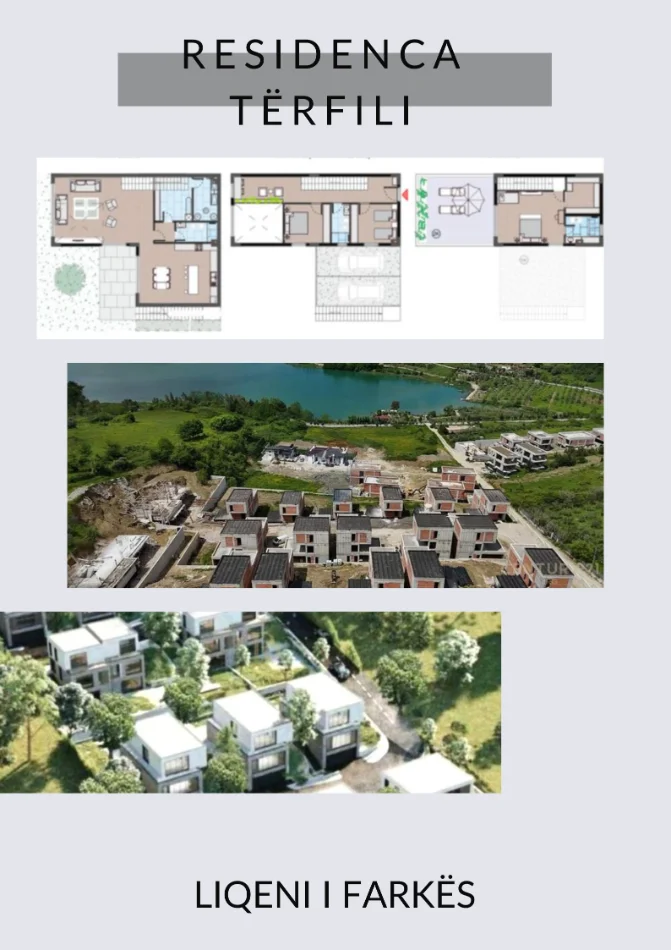 Tirane, shitet Vile 3 Katshe Kati 3, 257 m² 530.000 € (Residenca Tërfili, Liqeni i Farkës)