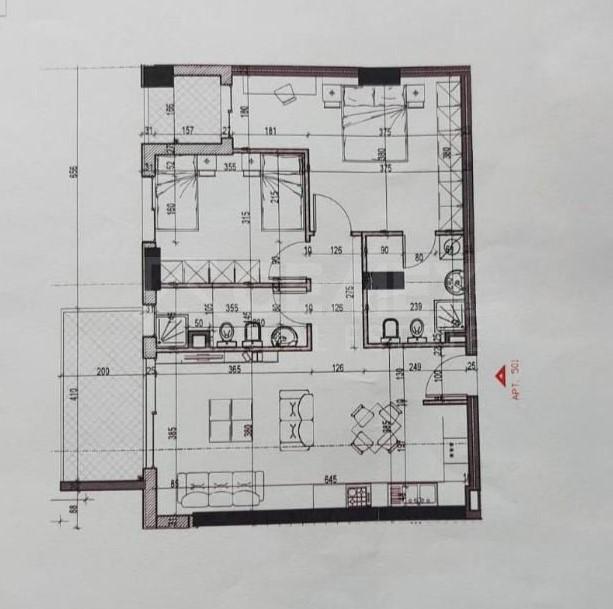 Tirane, shitet apartament 2+1+BLK Kati 5, 109 m² 97.800 Euro (oxhaku residenca mirabella)