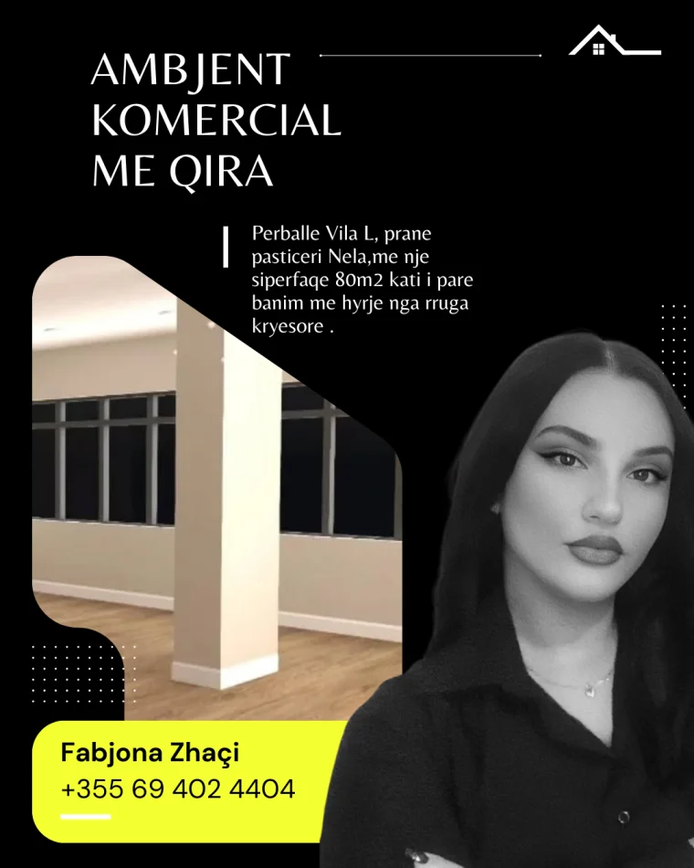 Tirane, jepet me qera dyqan Kati 1, 80 m² 630 €