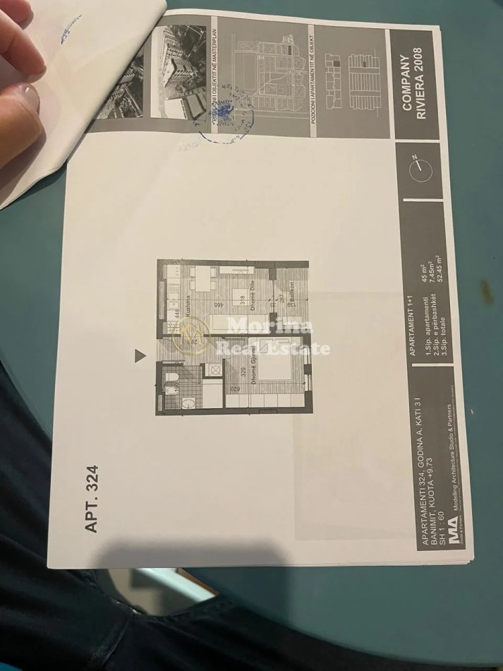 Tirane, shitet apartament 1+1 Kati 3, 53 m² 66.500 € (Univers City)