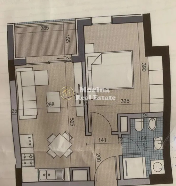 Tirane, shitet apartament 1+1 Kati 4, 56 m² 66.000 € (Univers City)