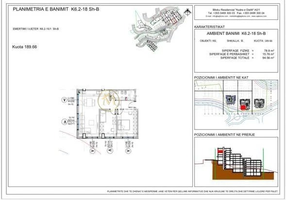 Tirane, shitet apartament 2+1 Kati 5, 95 m² 155.000 € (Kodra e Diellit)