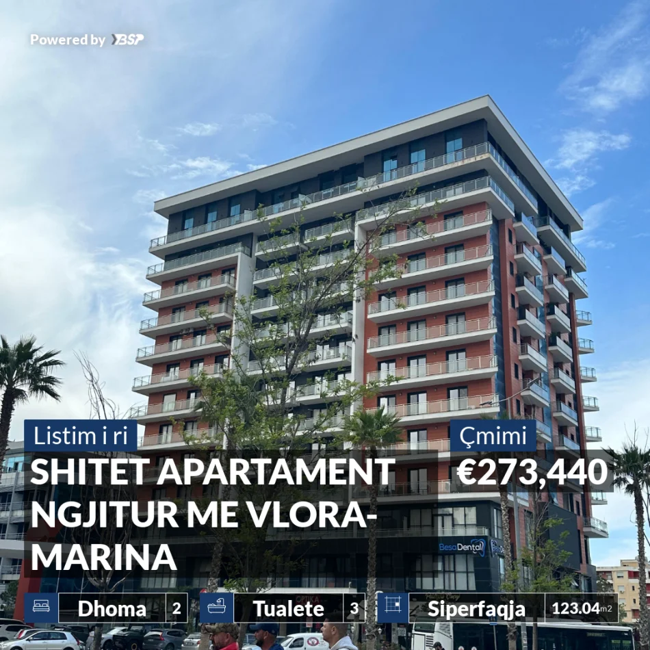 REZERVO PRONEN VETEM ME 500€! SHITET APARTAMENT NGJITUR ME VLORA-MARINA