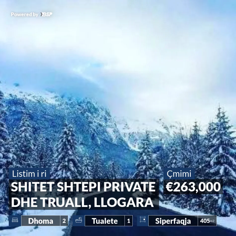 REZERVO PRONEN VETEM ME 500€! Vlore, shitet shtepi 2+1+Ballkon Kati 1, 405 m² 263.000 € (LLOGARA)