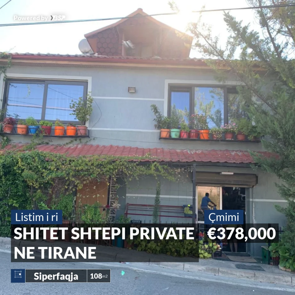 REZERVO PRONEN VETEM ME 500€! Tirane, shitet shtepi 1+1+Aneks+Ballkon Kati 0, 378.000 € (Rruga “Haki Stermilli”, Kombinat, Tirane)