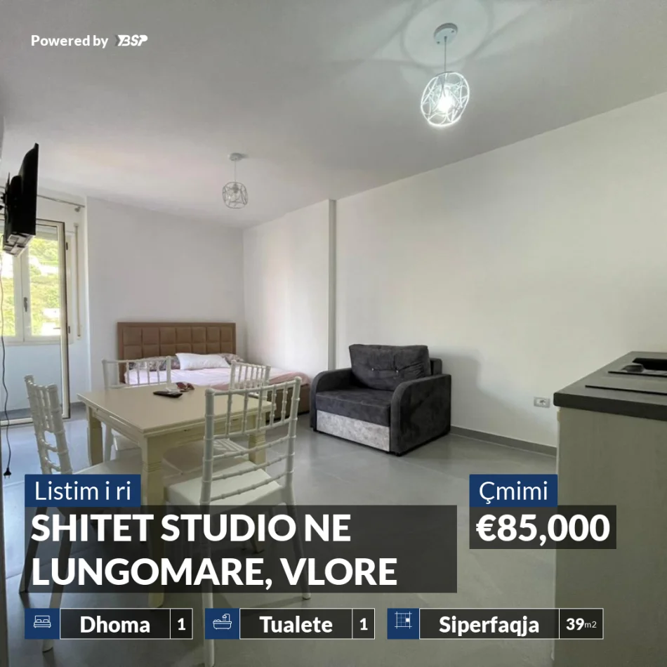 Vlore, shitet garsonier 1+1+Ballkon , 39 m² 85.000 € (LUNGOMARE)