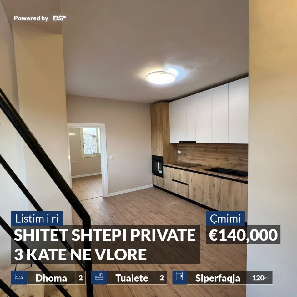 Vlore, shitet shtepi 2+1+Aneks+Ballkon Kati 0, 120 m² 140.000 € (VLORE)