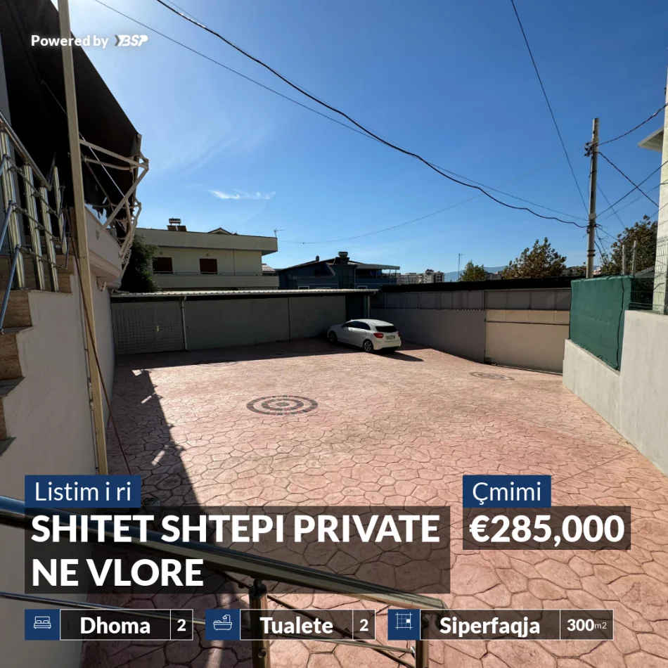Vlore, shitet shtepi 1 Katshe , 300 m² 285.000 € (CENTRALE)