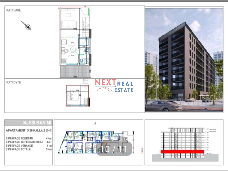 REZERVO PRONEN VETEM ME 500€! Vlore, shitet apartament duplex Kati 0, 55 m² 68.500 €