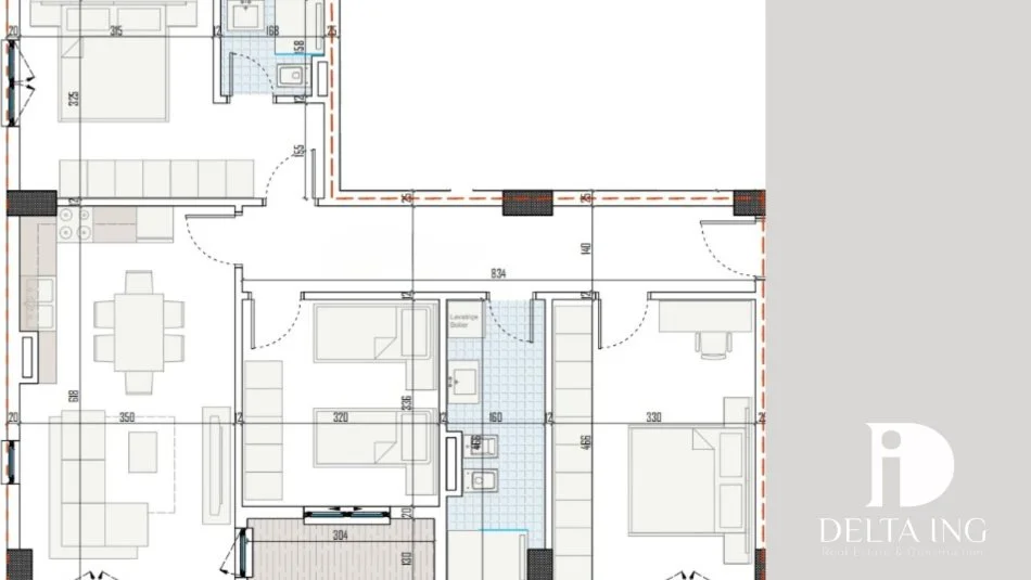 Tirane, shitet apartament 3+1+Aneks+Ballkon Kati 3, 113 m² 101.500 € (Lidhja e Prizrenit Paskuqan)