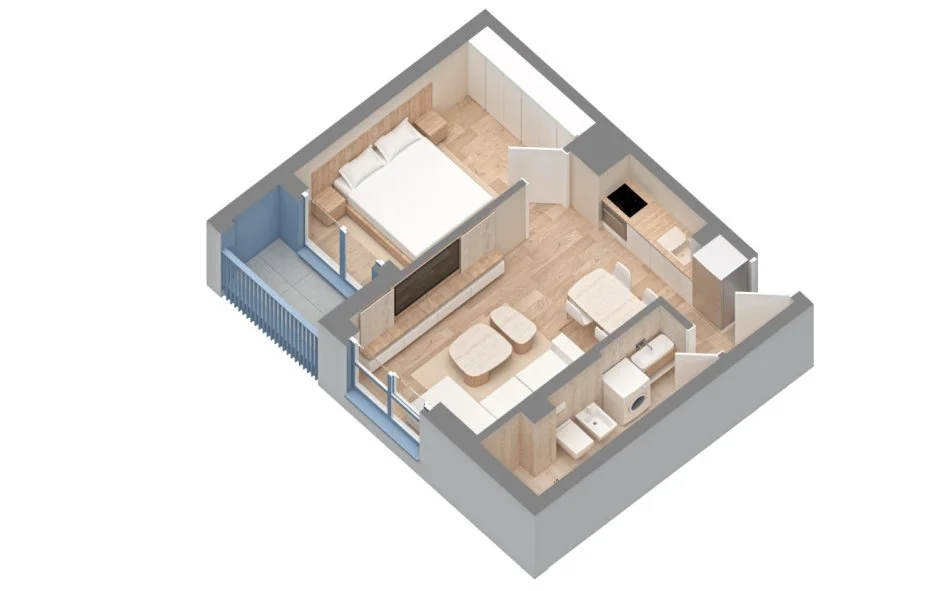 Tirane, shes apartament 1+1+Ballkon Kati 2, 56 m² 85.000 € (Rr.Dali Topi) Jo Agjensi