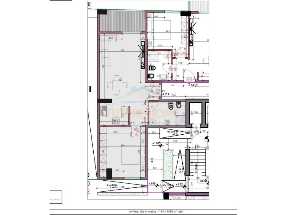 Tirane, shitet apartament 1+1 Kati 1, 81 m² 73.000 € (PASKUQAN , RESIDENCA KODRA E LIQENIT)