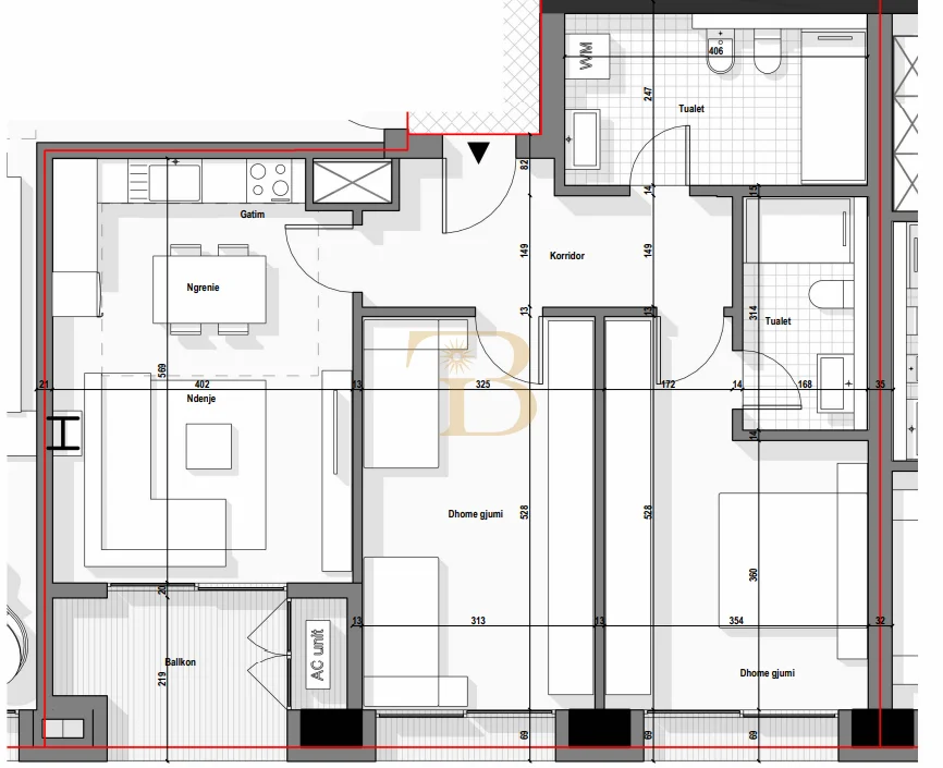 Tirane, shitet apartament+verande | Penthouse 2+1+Ballkon Kati 21, 125 m² 427.720 € (bulevardi i ri)