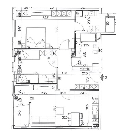 Tirane, shitet apartament 2+1+BLK Kati 3, 105 m² 1.070 Euro/m2 (FEJZI HIZMO)