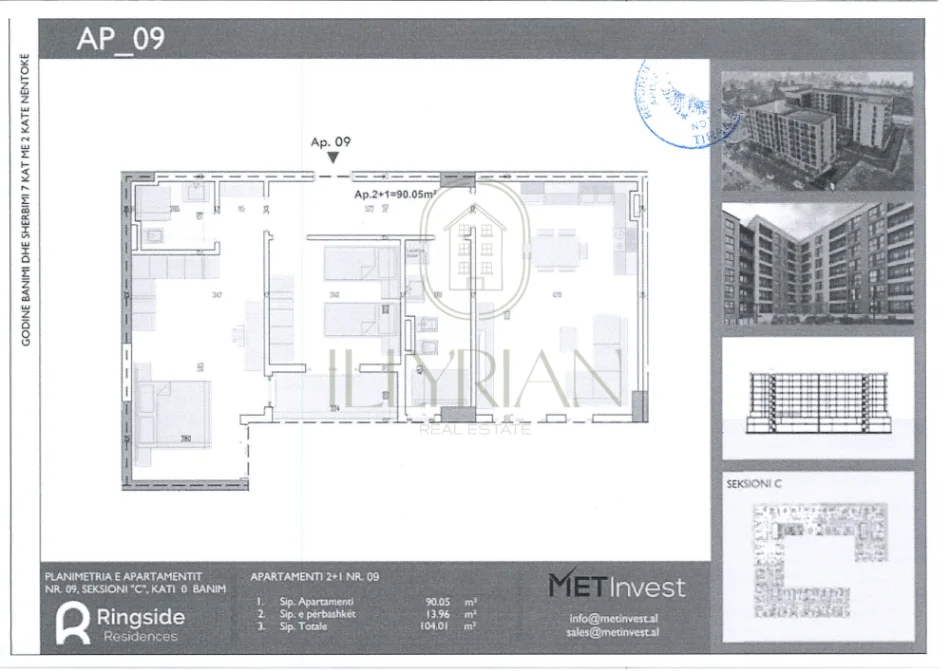 Apartament për shitje 2+1 Paskuqan