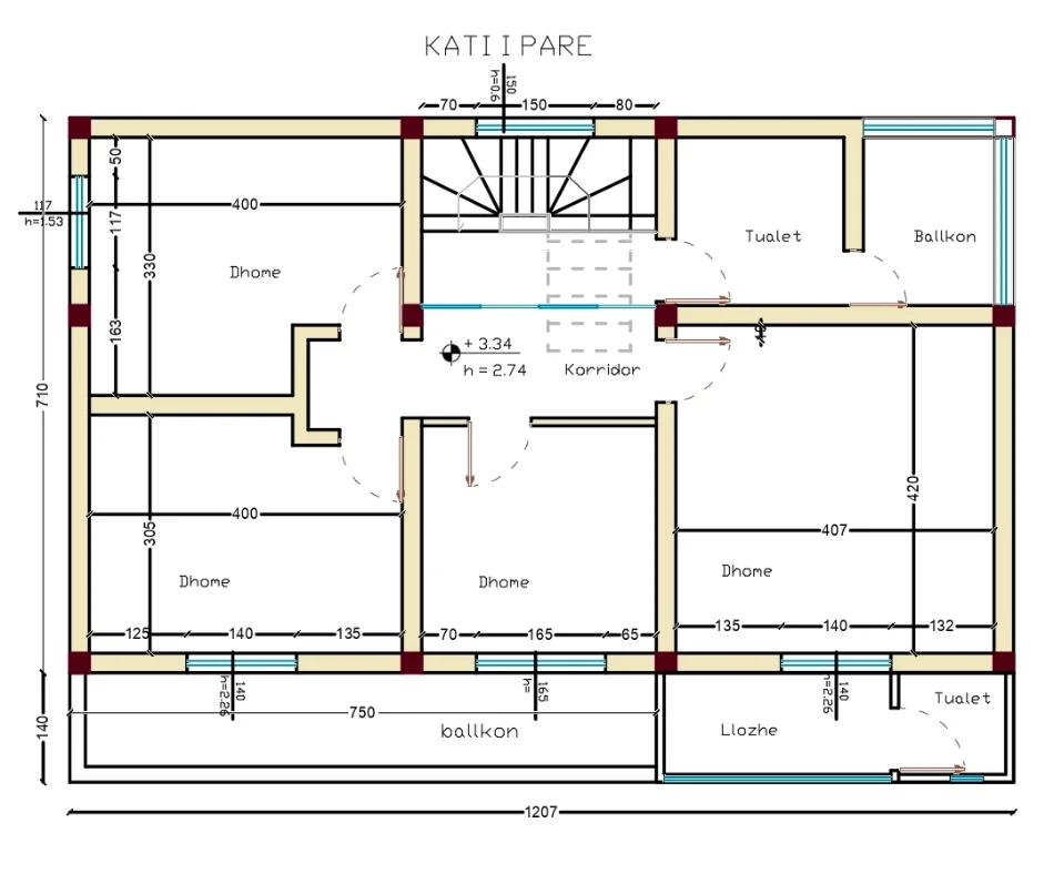 Tirane, jepet me qera Vile 2 Katshe Kati 0, 180 m² 850 € (Haki Stermilli)