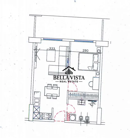 Shengjin, shitet apartament 1+1 Kati 6, 79 m² 100.600 € 