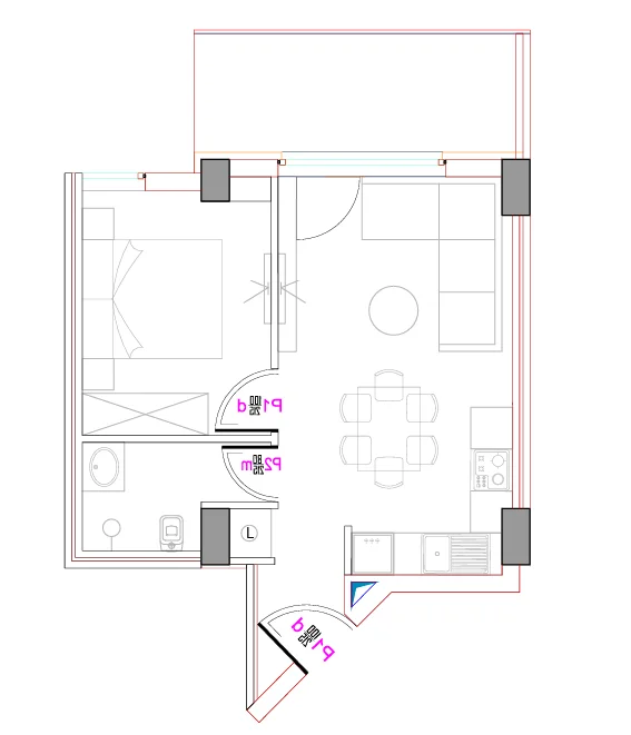 Tirane, shitet apartament 1+1+Ballkon Kati 9, 44 m² 130.000 € (Ish Parku)