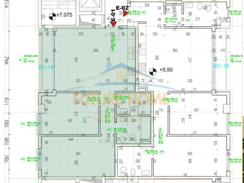 Tirane, shitet apartament 2+1, Kati 1, 101 m² 141,000 € (Rezidenca "Porcelani 1")