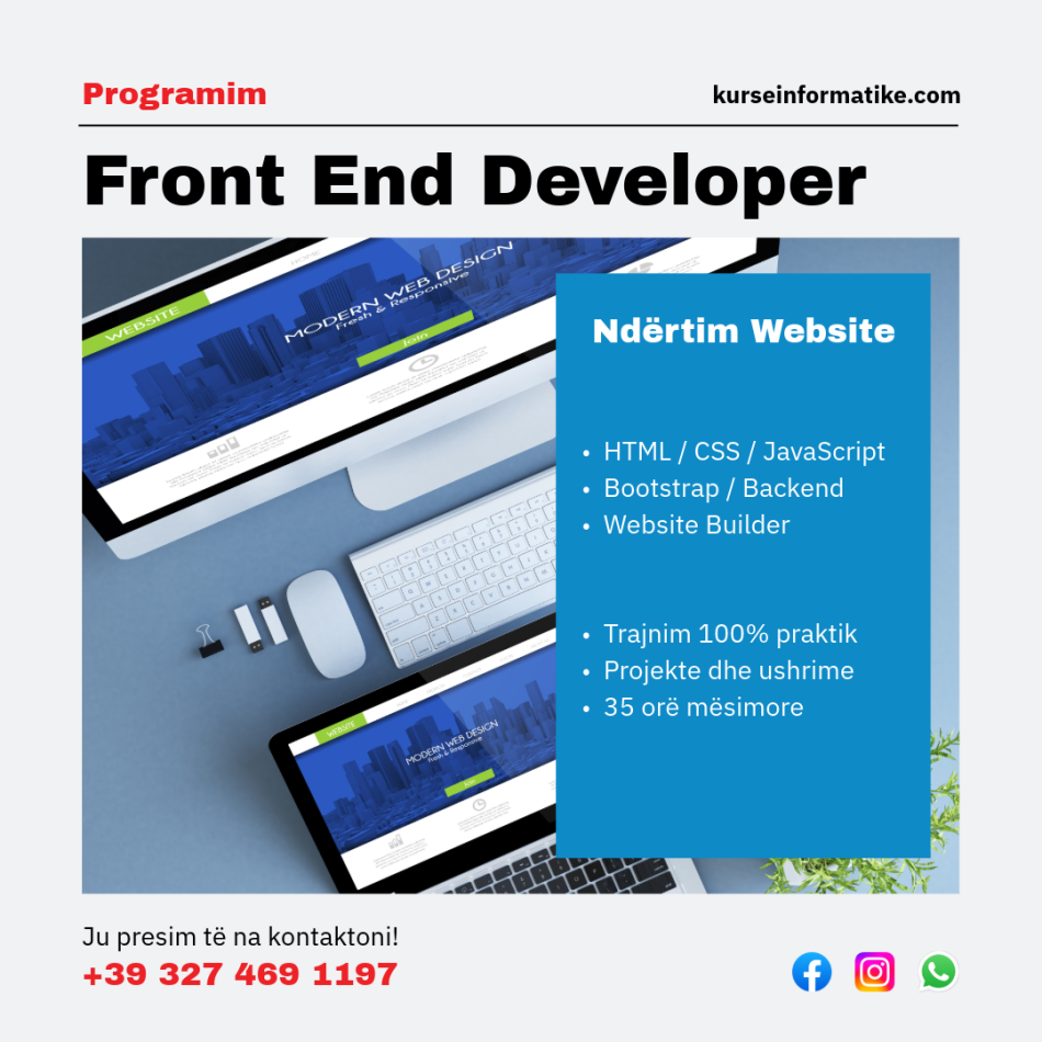 Kurs profesional për Front End Developer