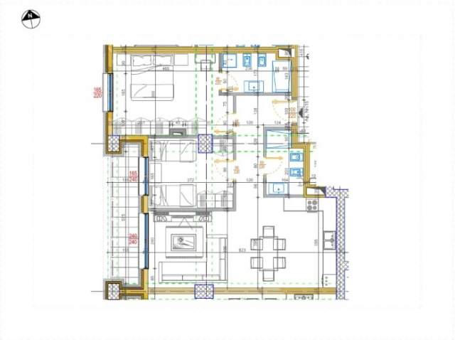 Tirane, shitet apartament 2+1+BLK Kati 2, 115 m² 144.000 Euro (Ish Fusha e Aviacionit)