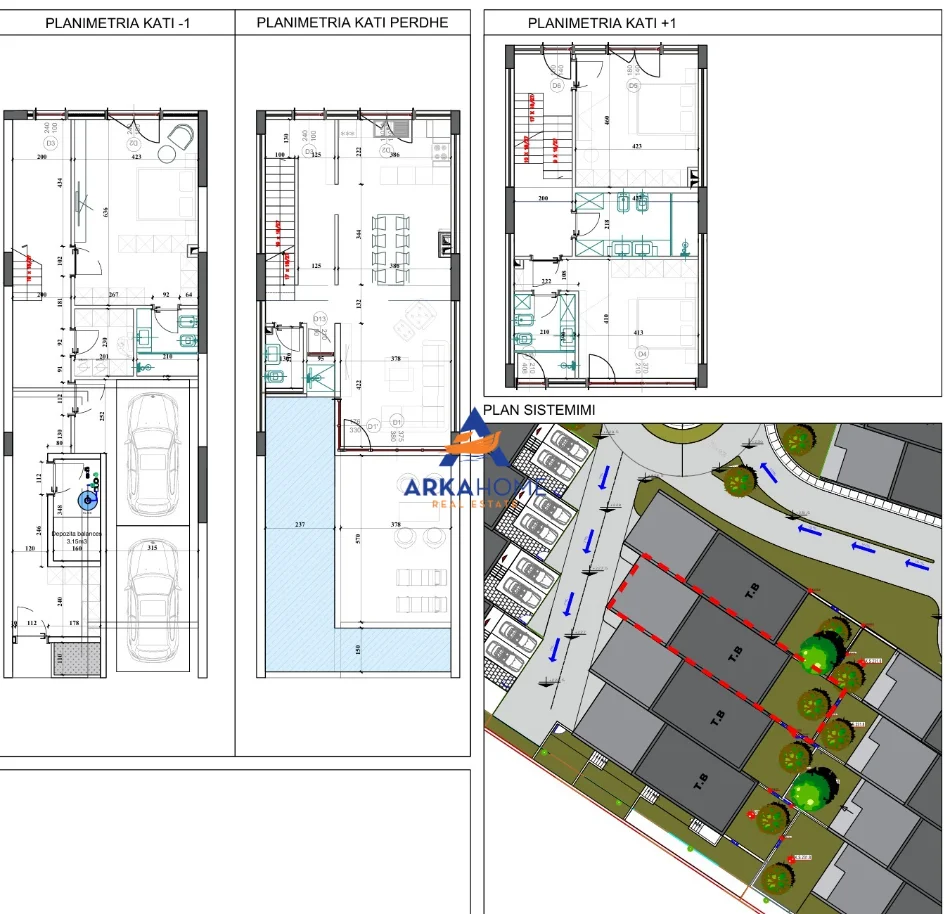 Tirane, shitet Vile 4+1 Kati 3, 282 m² 616.935 € (FARKE)