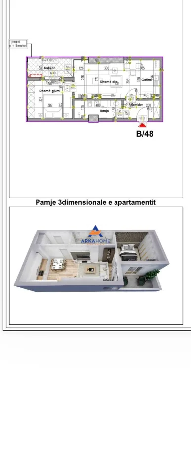 Tirane, shitet apartament 1+1+Ballkon Kati 7, 71 m² 160.000 € 